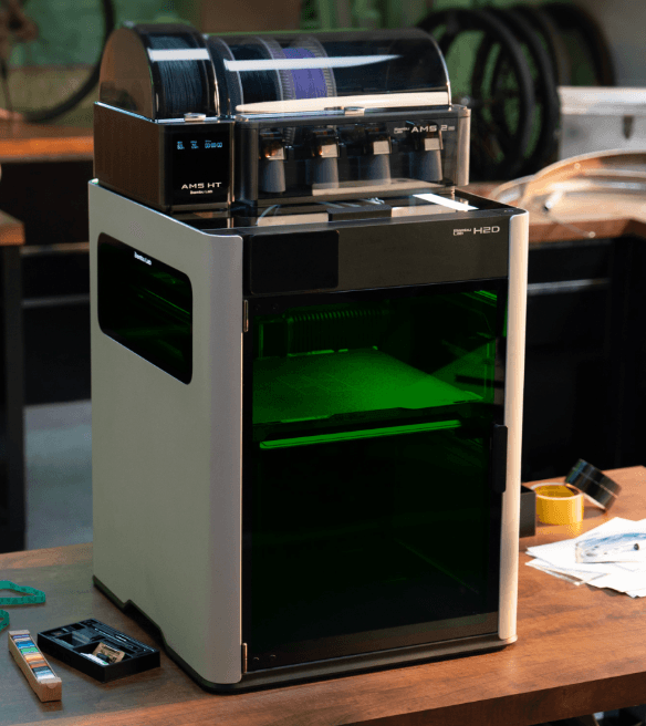 Bambu Lab H2D 3D Printer with AMS